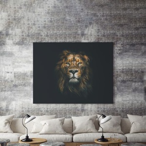 Tablou Canvas Majestic Lion - Img 3