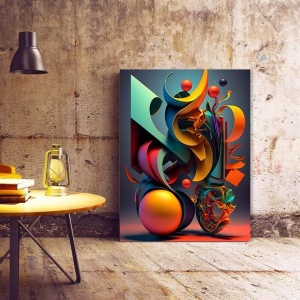 Tablou Canvas Modern Abstract - 3D Abstract still nature - Img 2