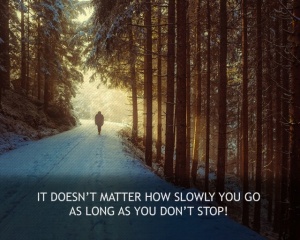 Tablou Canvas Motivational - Just Walk! - Img 3