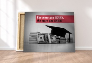 Tablou Canvas Motivational - The More You Learn - Img 5