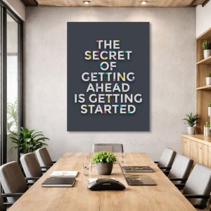 Tablou Canvas Motivational - The secret of getting ahead
