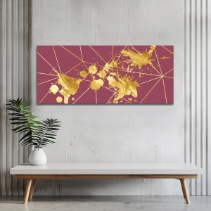 Tablou canvas - Red and Gold (ZAZ 001)