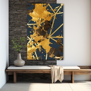 Tablou canvas - Rusty Gold on Navy (ZAZ 020) - Img 4