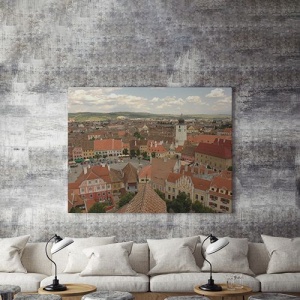 Tablou Canvas Sibiu Vazut De Sus - Img 3