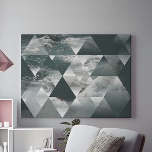 Tablou Canvas Valuri Si Forme Geometrice