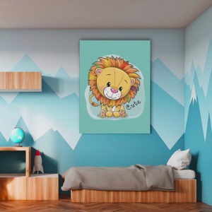 Tablou Copii - Cute Lion - Img 2