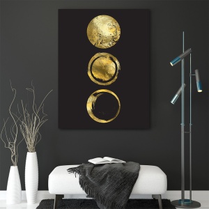 Tablou Golden circular symbols (single) - Img 2