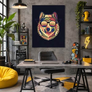 Tablou Modern art wolf