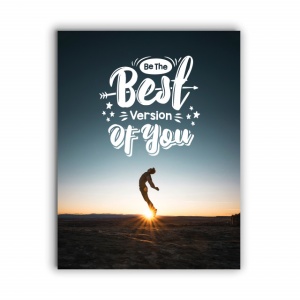 Tablou Motivational - Be The Best Version Of You (Jump) - Img 3