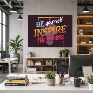 Tablou Motivational - Be Yourself, Inspire The Others