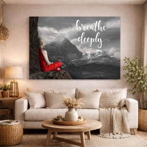 Tablou Motivational - Breathe Deeply