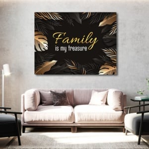 Tablou Motivational - Family is my treasure - Img 2