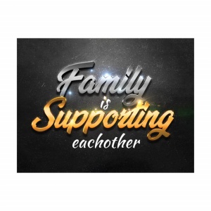 Tablou Motivational - Family is supporting - Img 3