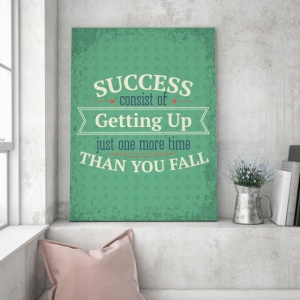 Tablou Motivational - Getting Up For Success - Img 4