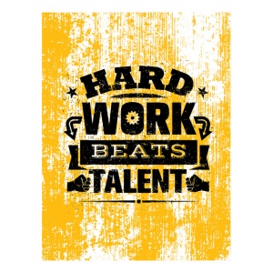Tablou Motivational - Hard Work Beats Talent - Img 4