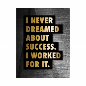Tablou Motivational - I never dreamed about success - Img 3