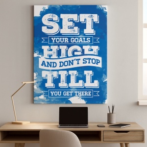 Tablou Motivational - Set Your Goals High (Abstract)