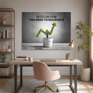 Tablou Motivational - Success Is Like A Plant