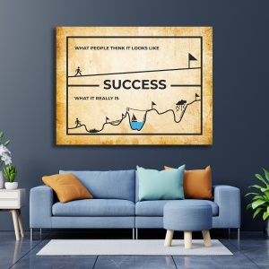 Tablou Motivational - Success - what it really looks like - Img 4