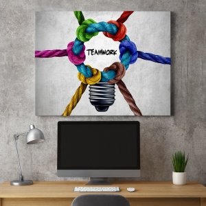 Tablou Motivational - Teamwork (Knots)