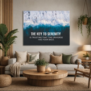 Tablou Motivational - The Key To Serenity