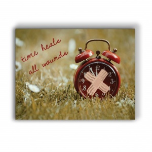 Tablou Motivational - Time Heals all Wounds 3