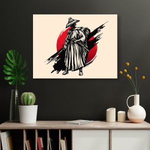 Tablou Samurai with a straw hat - Img 3