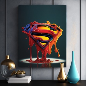 Tablou Superman colorful splash