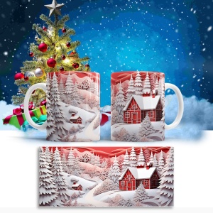 Cana De Craciun - Amazing 3D Paper Winter Landscape - Img 2