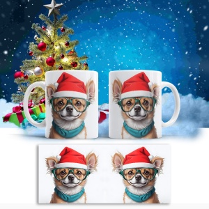 Cana De Craciun - Cute Puppy with Hat
