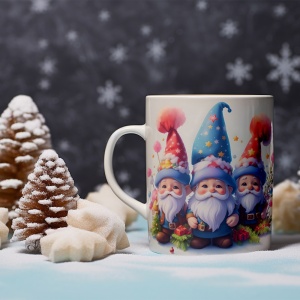 Cana De Craciun - Gnomes with Presents