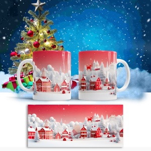 Cana De Craciun - Pink and White Winter Symphony