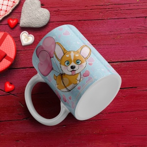 Cana Valentine's Day - I love you (corgi)