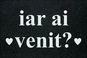 Covor de intrare personalizat - 60x40cm - iar ai venit? - Img 2