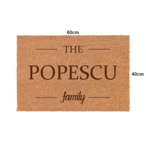 Covor de intrare personalizat - 60x40cm - Nume familie - Img 2