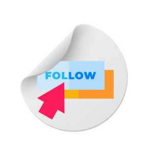 Etichete personalizate FOLLOW, 100 buc, PVC, rezistente la apa - Img 4
