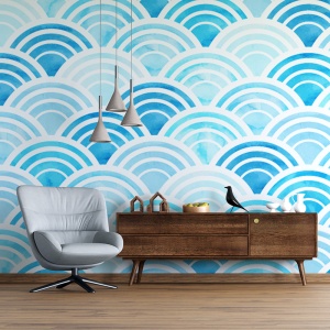 Fototapet Simple blue pattern (FTD100052)