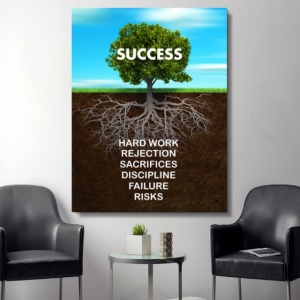 Pachet tablouri canvas motivationale - set 3 tablouri Success, Next stop si Tree - Img 4