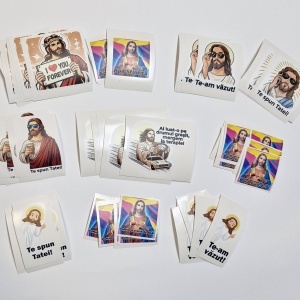 Set stickere colorate cu Iisus - Img 2