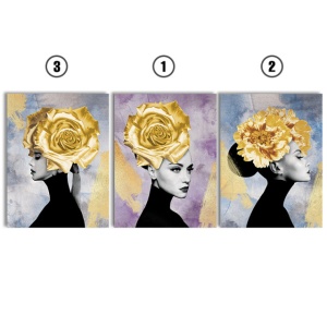 Set Tablouri Canvas - Hidden Golden Lady - Img 2