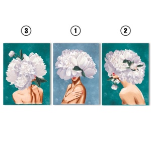 Set Tablouri Canvas - Peony Lady - Img 4