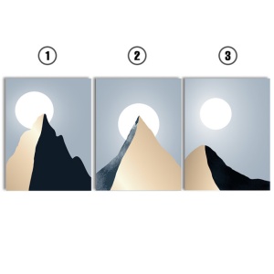 Set Tablouri Canvas - Solitary Mountain Peak - Img 2