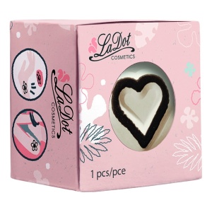 Ștampilă ceramică tatuaje temporare LaDot Cosmetics, S – Inimă - Img 2