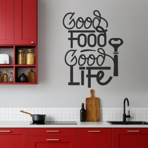 Sticker Bucatarie - Good food, good life (bottle opener)