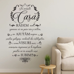 Sticker de perete “În această Casă” pentru familie - Img 10