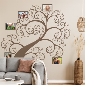 Sticker De Perete - Copac Cu Poze