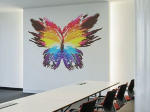 Sticker De Perete Fluturele Colorat - Img 3