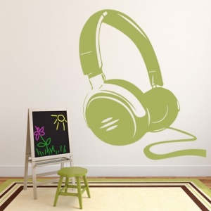 Sticker de Perete Headphones Music - Img 3