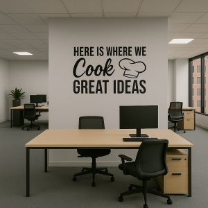 Sticker De Perete Here Is Where We Cook