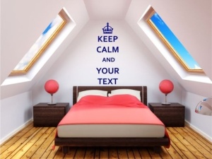 Sticker De Perete Keep Calm And Your Text - Personalizat - Img 2